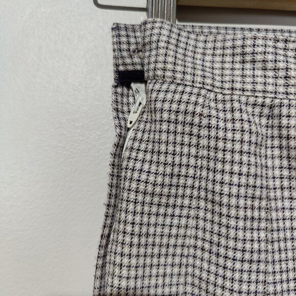 Vintage Petite Sophisticate Sz 6 Pleated School Girl Skirt Houndstooth Plaid - Picture 4 of 7